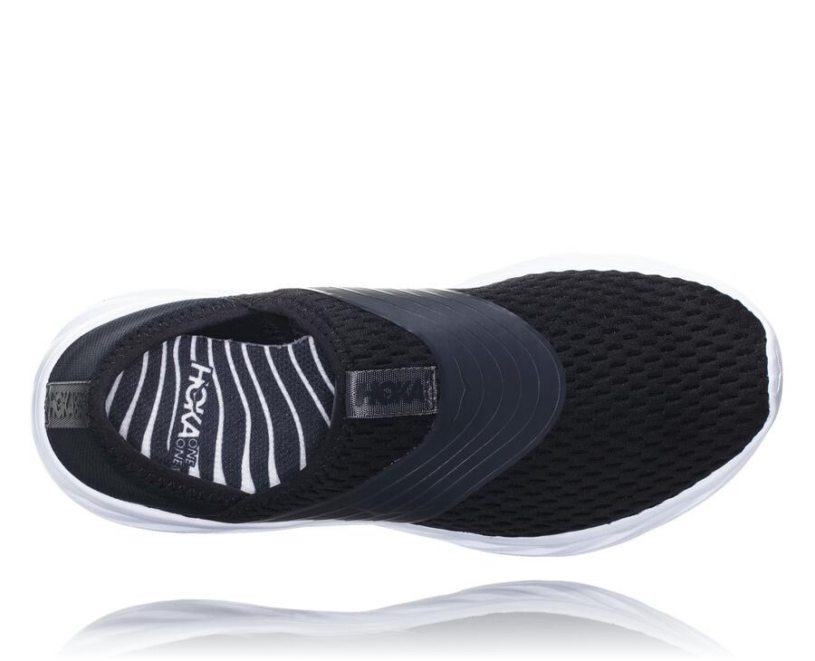 Sandalias Hoka One One Hombre Negros/Blancos - Ora Recovery - OLFK08567